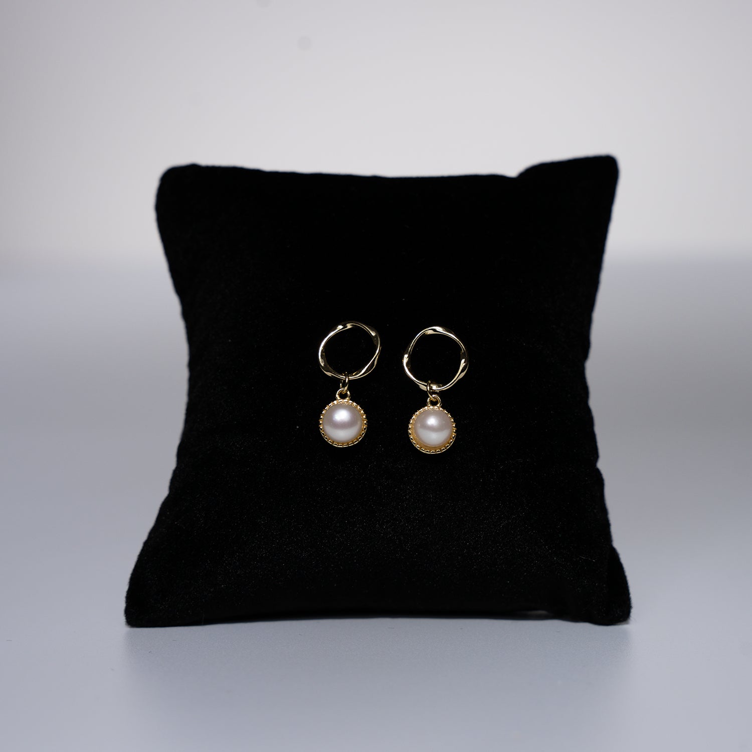 Boucles d'Oreilles "Perles Halo" Or